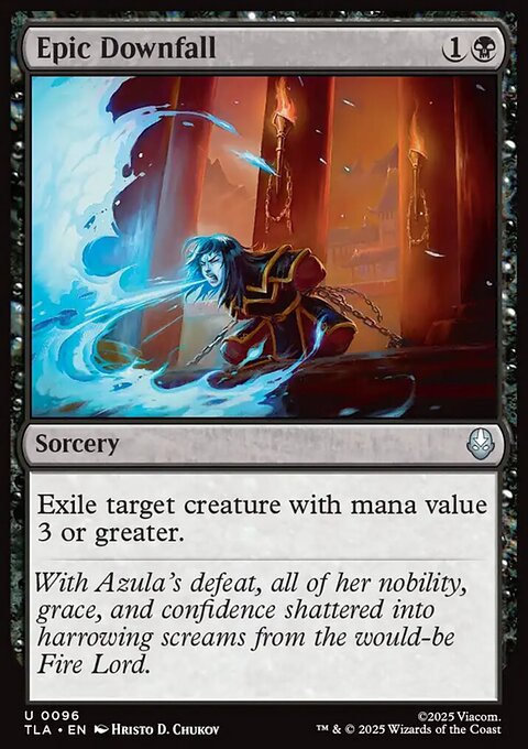 Epic Downfall, Avatar: The Last Airbender #96, Magic: The Gathering card