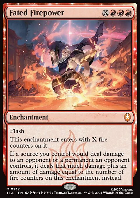 Fated Firepower, Avatar: The Last Airbender #132, Magic: The Gathering card