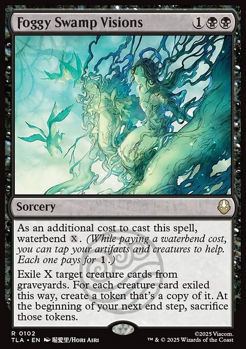 Foggy Swamp Visions, Avatar: The Last Airbender #102, Magic: The Gathering card