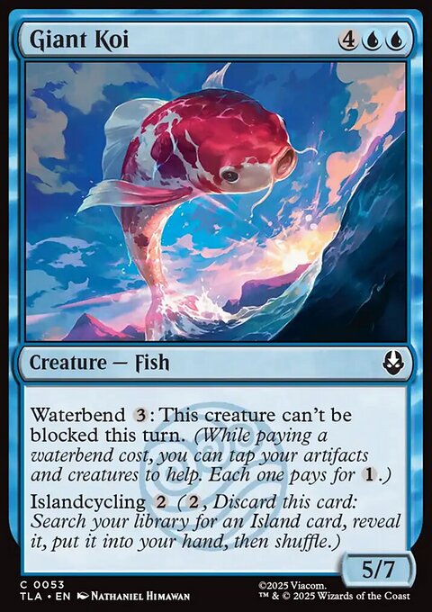 Giant Koi, Avatar: The Last Airbender #53, Magic: The Gathering card