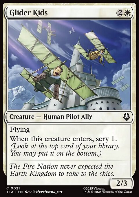 Glider Kids, Avatar: The Last Airbender #21, Magic: The Gathering card