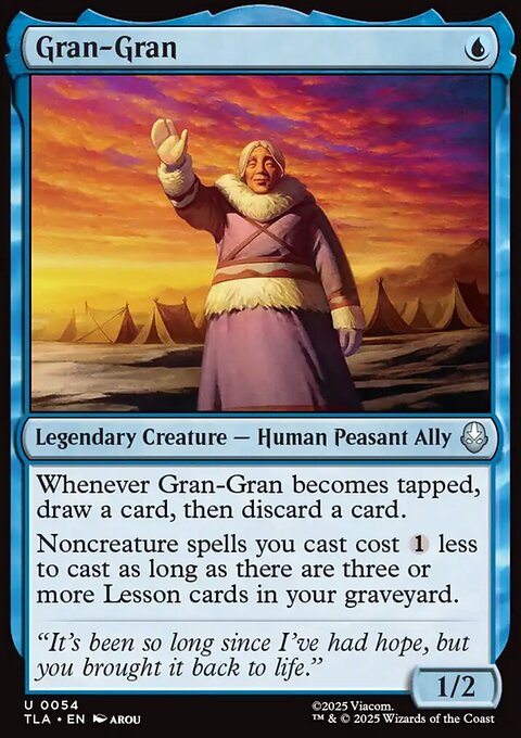 Gran-Gran, Avatar: The Last Airbender #54, Magic: The Gathering card