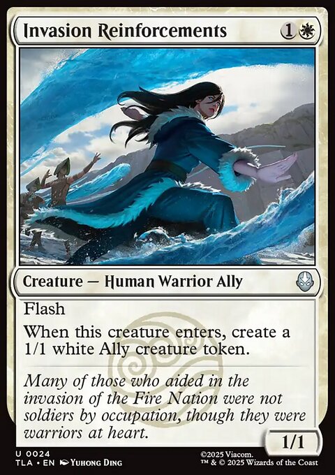 Invasion Reinforcements, Avatar: The Last Airbender #24, Magic: The Gathering card