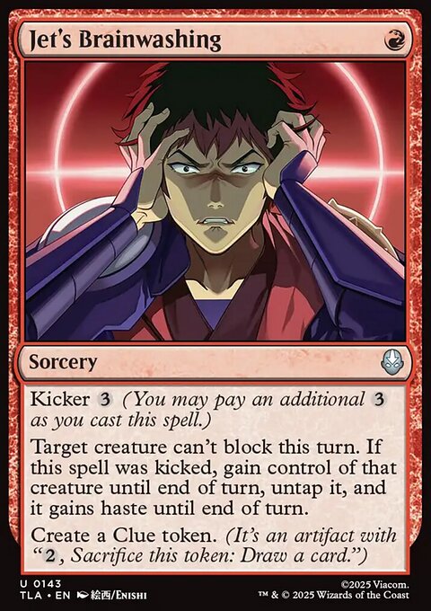 Jet's Brainwashing, Avatar: The Last Airbender #143, Magic: The Gathering card