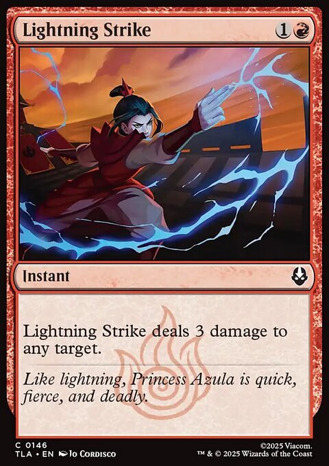 Lightning Strike, Avatar: The Last Airbender #146, Magic: The Gathering card