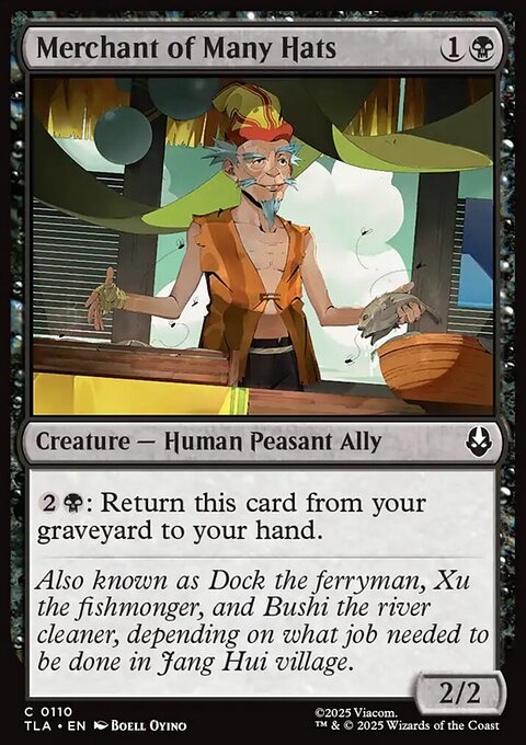 Merchant of Many Hats, Avatar: The Last Airbender #110, Magic: The Gathering card