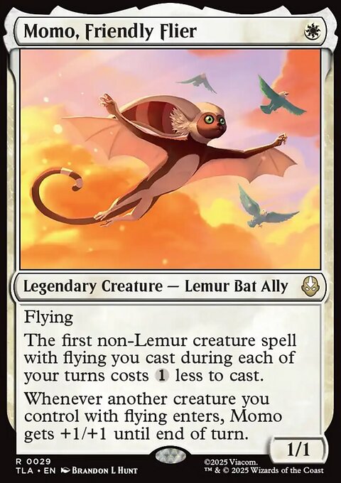Momo, Friendly Flier, Avatar: The Last Airbender #29, Magic: The Gathering card