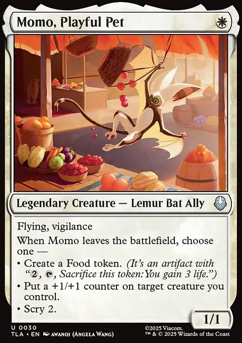 Momo, Playful Pet, Avatar: The Last Airbender #30, Magic: The Gathering card