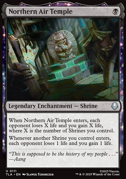 Northern Air Temple, Avatar: The Last Airbender #111, Magic: The Gathering card