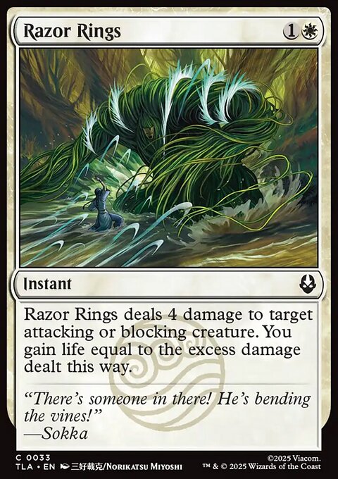 Razor Rings, Avatar: The Last Airbender #33, Magic: The Gathering card