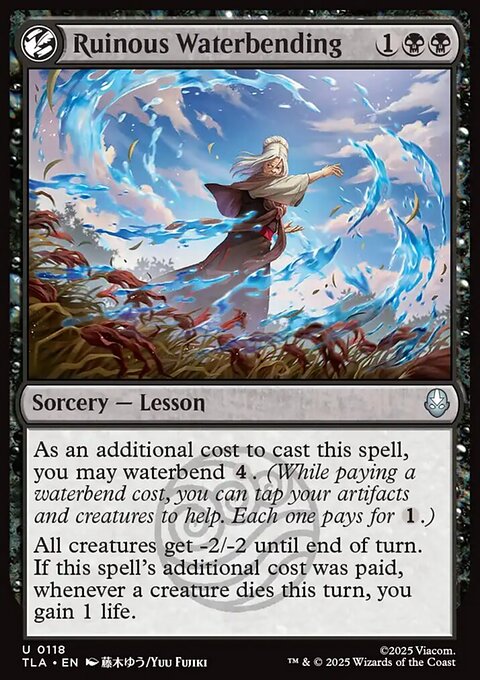 Ruinous Waterbending, Avatar: The Last Airbender #118, Magic: The Gathering card