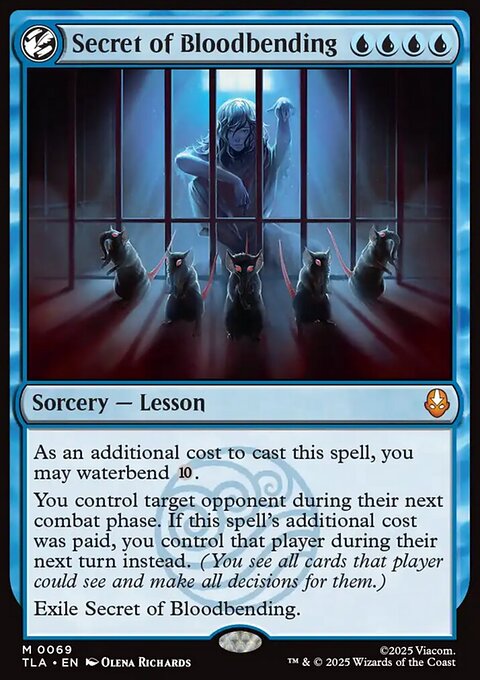 Secret of Bloodbending, Avatar: The Last Airbender #69, Magic: The Gathering card