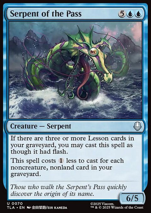 Serpent of the Pass, Avatar: The Last Airbender #70, Magic: The Gathering card