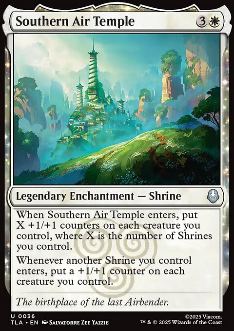Southern Air Temple, Avatar: The Last Airbender #36, Magic: The Gathering card