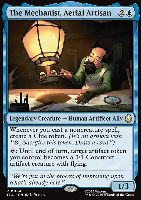 The Mechanist, Aerial Artisan, Avatar: The Last Airbender #64, Magic: The Gathering card