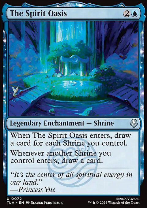 The Spirit Oasis, Avatar: The Last Airbender #72, Magic: The Gathering card