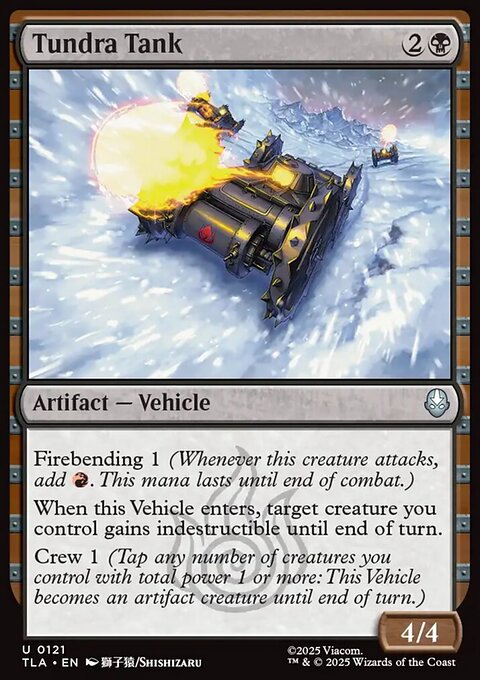 Tundra Tank, Avatar: The Last Airbender #121, Magic: The Gathering card