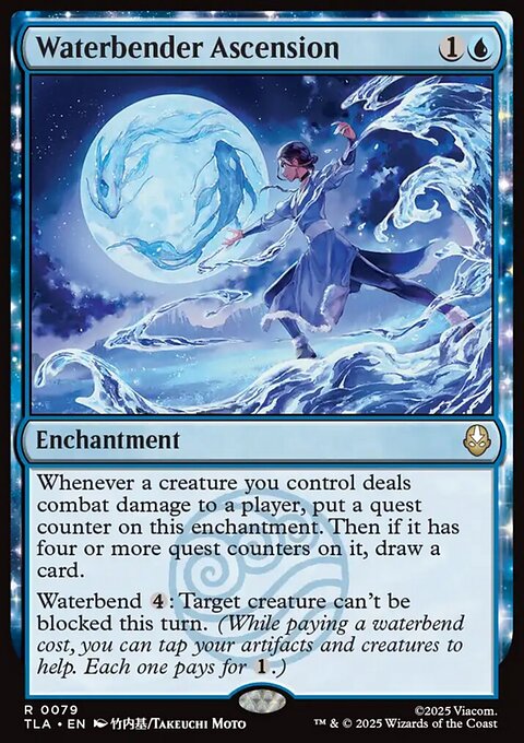 Waterbender Ascension, Avatar: The Last Airbender #79, Magic: The Gathering card
