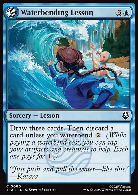 Waterbending Lesson, Avatar: The Last Airbender #80, Magic: The Gathering card