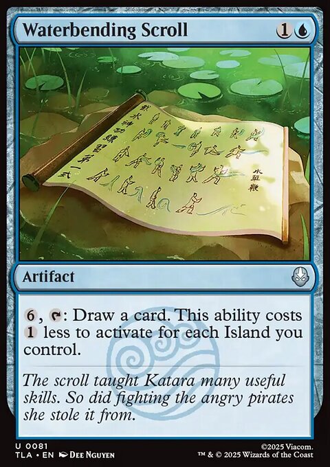 Waterbending Scroll, Avatar: The Last Airbender #81, Magic: The Gathering card