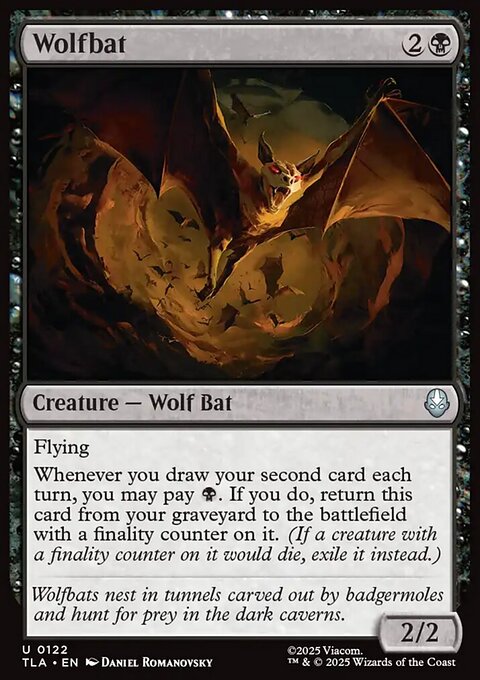 Wolfbat, Avatar: The Last Airbender #122, Magic: The Gathering card