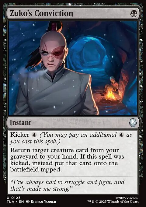 Zuko's Conviction, Avatar: The Last Airbender #123, Magic: The Gathering card