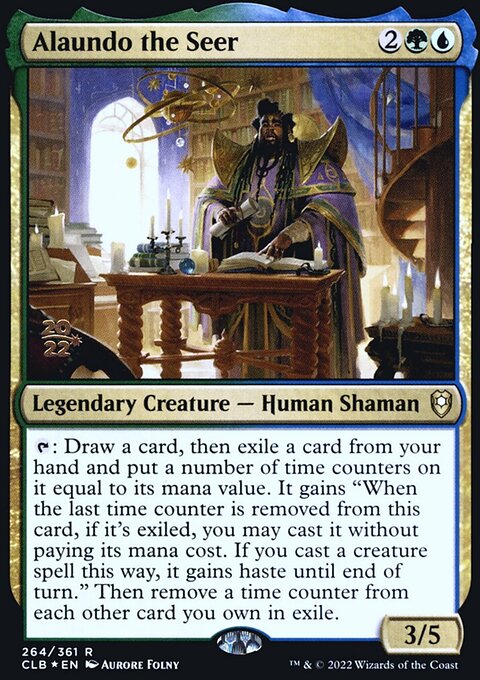 Alaundo the Seer, Battle for Baldur's Gate Promos #264s, Magic: The Gathering card