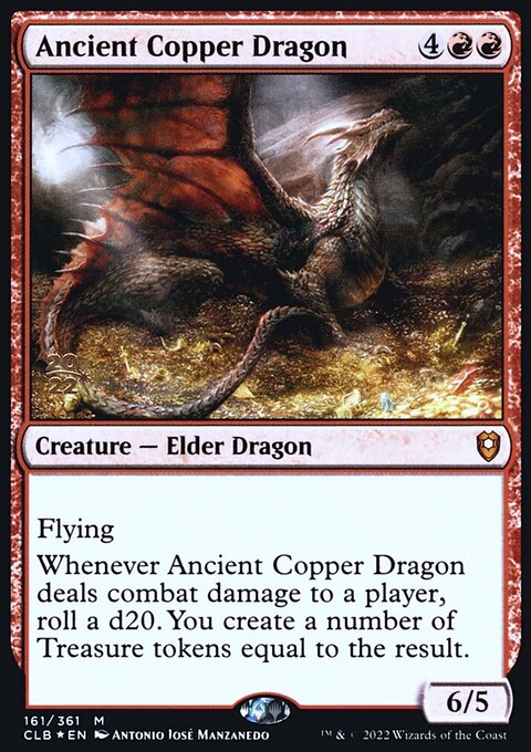 Ancient Copper Dragon, Battle for Baldur's Gate Promos #161s, Magic: The Gathering card