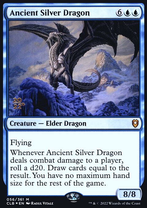 Ancient Silver Dragon, Battle for Baldur's Gate Promos #56s, Magic: The Gathering card