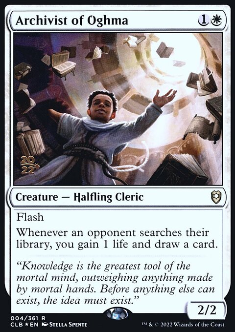 Archivist of Oghma, Battle for Baldur's Gate Promos #4s, Magic: The Gathering card