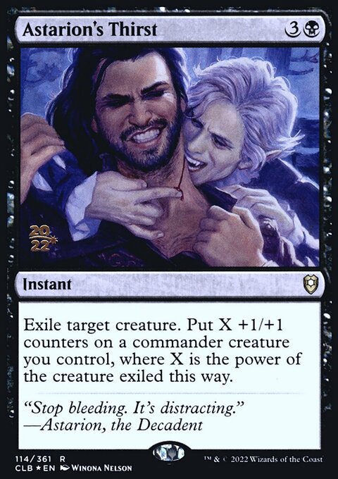 Astarion's Thirst, Battle for Baldur's Gate Promos #114s, Magic: The Gathering card