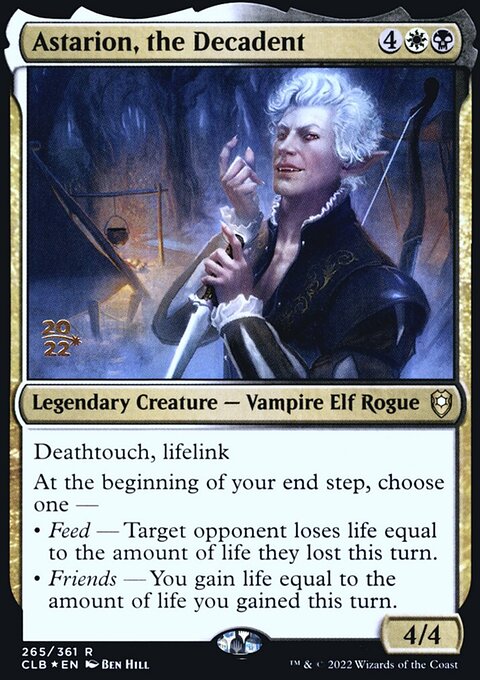 Astarion, the Decadent, Battle for Baldur's Gate Promos #265s, Magic: The Gathering card