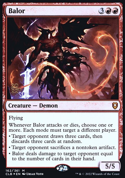 Balor, Battle for Baldur's Gate Promos #162s, Magic: The Gathering card