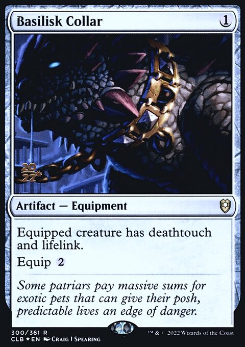 Basilisk Collar, Battle for Baldur's Gate Promos #300s, Magic: The Gathering card