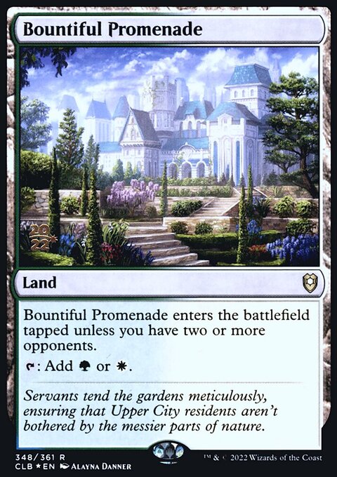 Bountiful Promenade, Battle for Baldur's Gate Promos #348s, Magic: The Gathering card