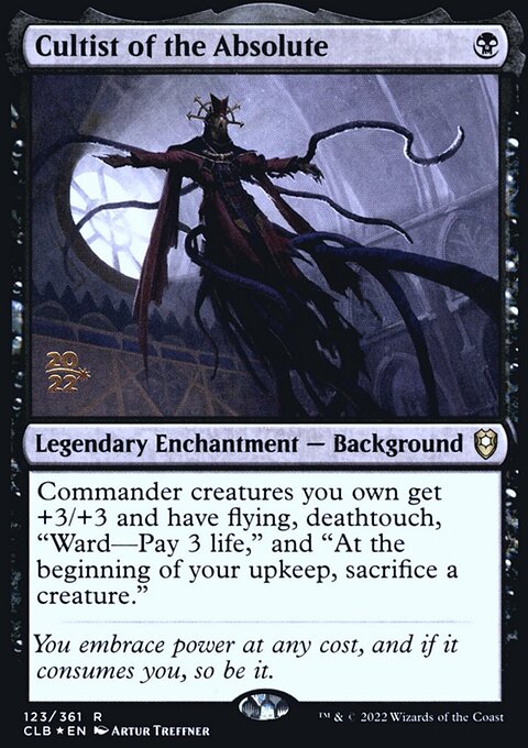 Cultist of the Absolute, Battle for Baldur's Gate Promos #123s, Magic: The Gathering card