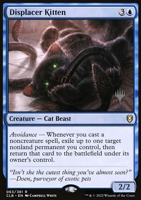 Displacer Kitten, Battle for Baldur's Gate Promos #63p, Magic: The Gathering card