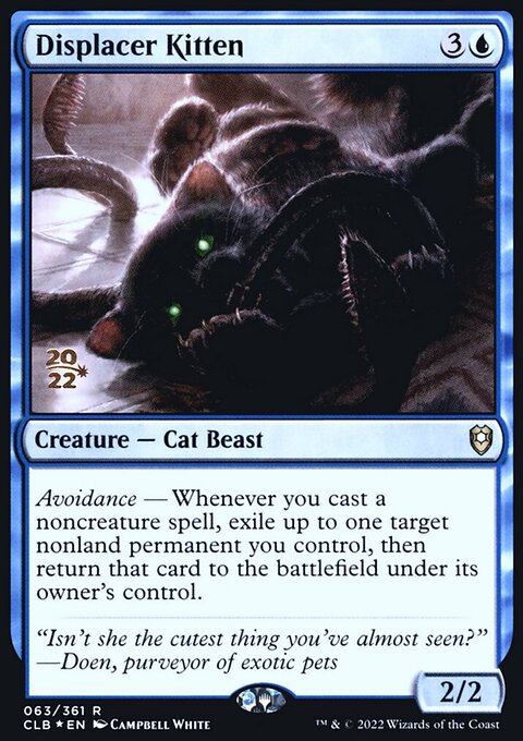 Displacer Kitten, Battle for Baldur's Gate Promos #63s, Magic: The Gathering card