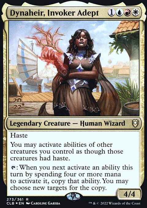 Dynaheir, Invoker Adept, Battle for Baldur's Gate Promos #273s, Magic: The Gathering card