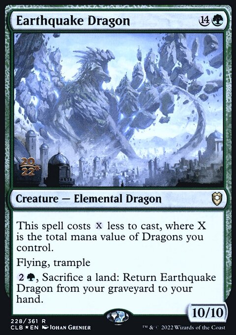 Earthquake Dragon, Battle for Baldur's Gate Promos #228s, Magic: The Gathering card