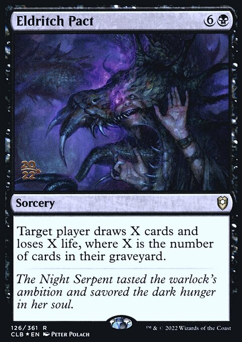 Eldritch Pact, Battle for Baldur's Gate Promos #126s, Magic: The Gathering card