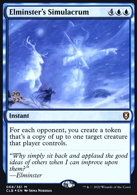 Elminster's Simulacrum, Battle for Baldur's Gate Promos #68s, Magic: The Gathering card