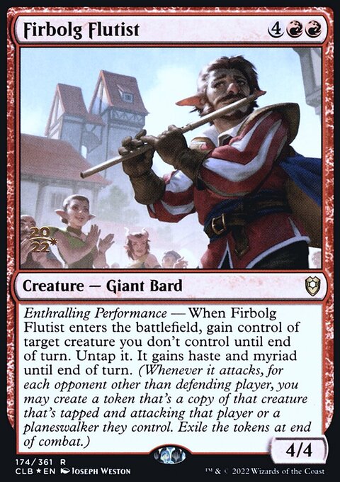 Firbolg Flutist, Battle for Baldur's Gate Promos #174s, Magic: The Gathering card