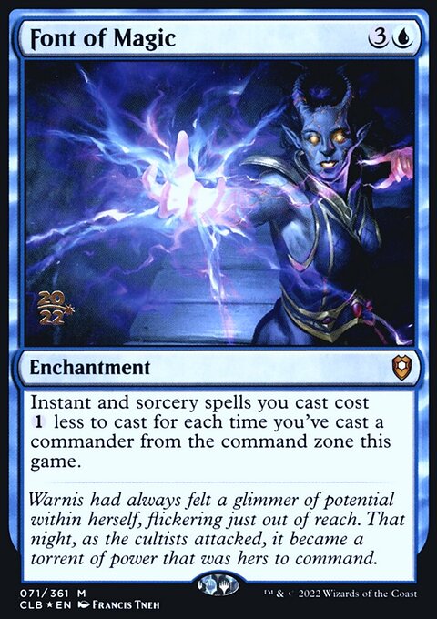 Font of Magic, Battle for Baldur's Gate Promos #71s, Magic: The Gathering card