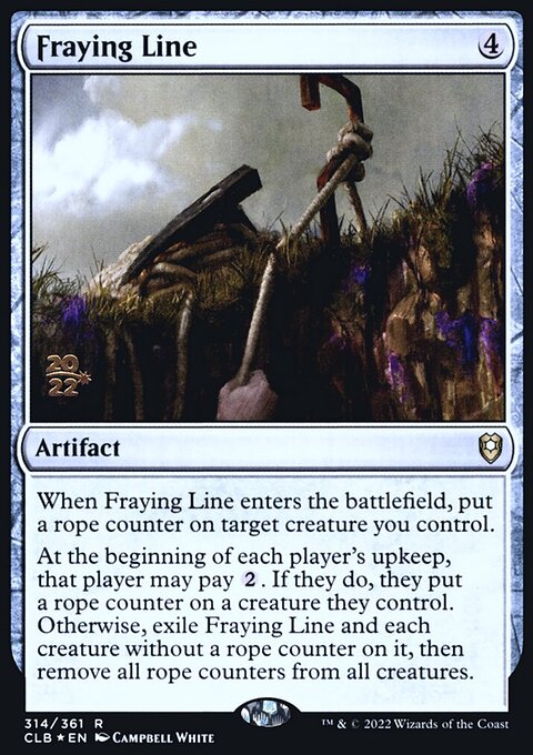 Fraying Line, Battle for Baldur's Gate Promos #314s, Magic: The Gathering card
