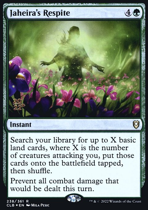 Jaheira's Respite, Battle for Baldur's Gate Promos #238s, Magic: The Gathering card
