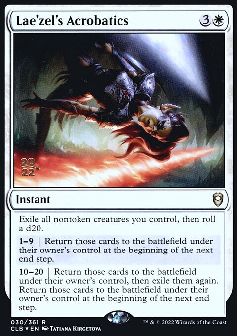 Lae'zel's Acrobatics, Battle for Baldur's Gate Promos #30s, Magic: The Gathering card