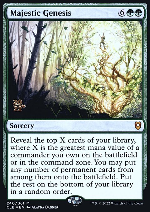 Majestic Genesis, Battle for Baldur's Gate Promos #240s, Magic: The Gathering card