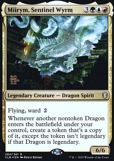 Miirym, Sentinel Wyrm, Battle for Baldur's Gate Promos #284s, Magic: The Gathering card