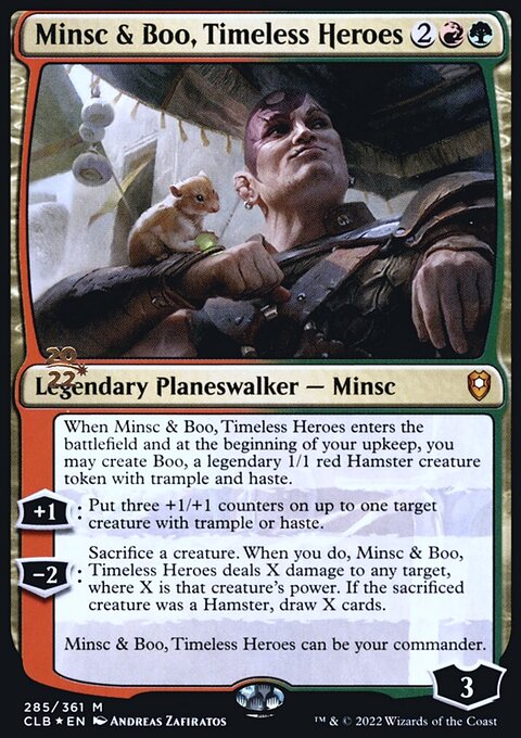 Minsc & Boo, Timeless Heroes, Battle for Baldur's Gate Promos #285s, Magic: The Gathering card